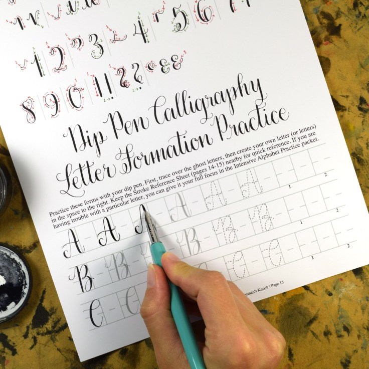 The worksheet set includes plenty of practice opportunities, both guided and unguided. For example, to learn these letters, you have five guided practice letters, then there are two you need to write on your own.