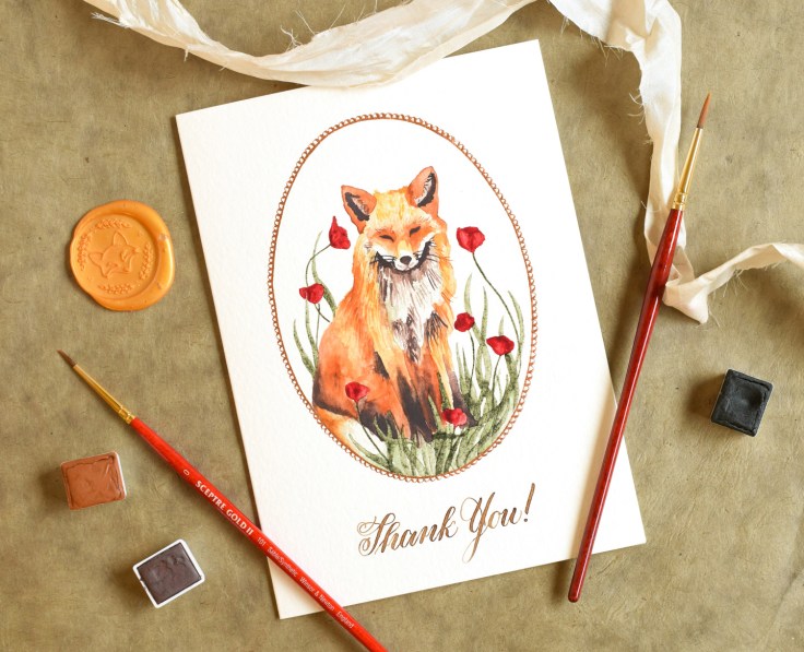 Sweet Watercolor Fox Painting Tutorial