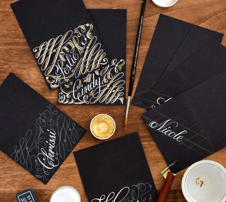 Flourished Place Cards