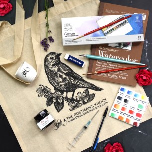This Ultimate Beginner's Watercolor Kit includes every single supply you'll need to succeed in your watercolor endeavors, right down to a mechanical pencil.